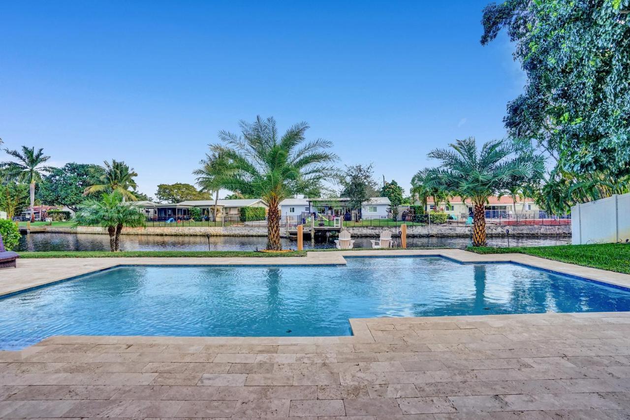 New! Waterfront Heated Pool & Jacuzzi 2 Mi To Beach - Fishing Pier Relaxing Spa & Hammock Fort Lauderdale Zewnętrze zdjęcie