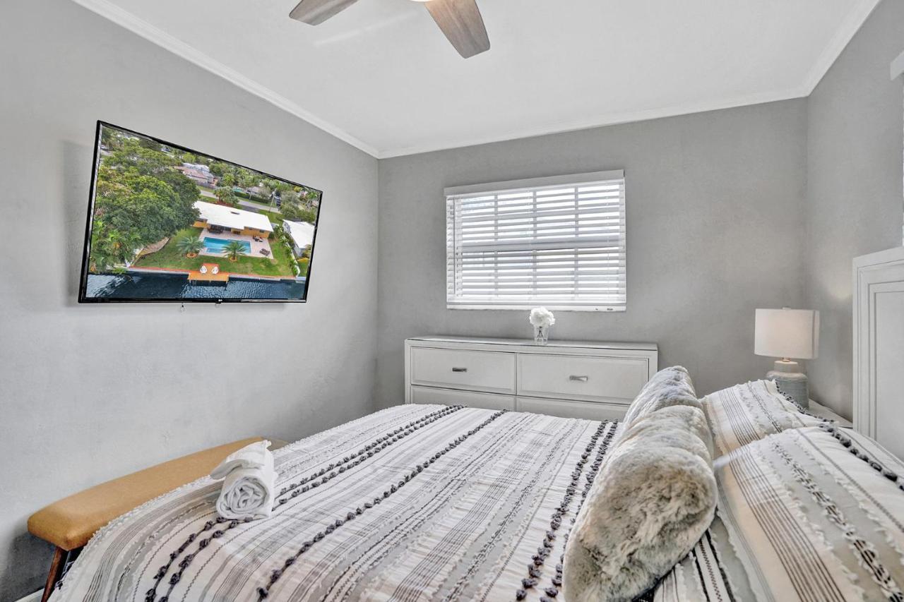 New! Waterfront Heated Pool & Jacuzzi 2 Mi To Beach - Fishing Pier Relaxing Spa & Hammock Fort Lauderdale Zewnętrze zdjęcie