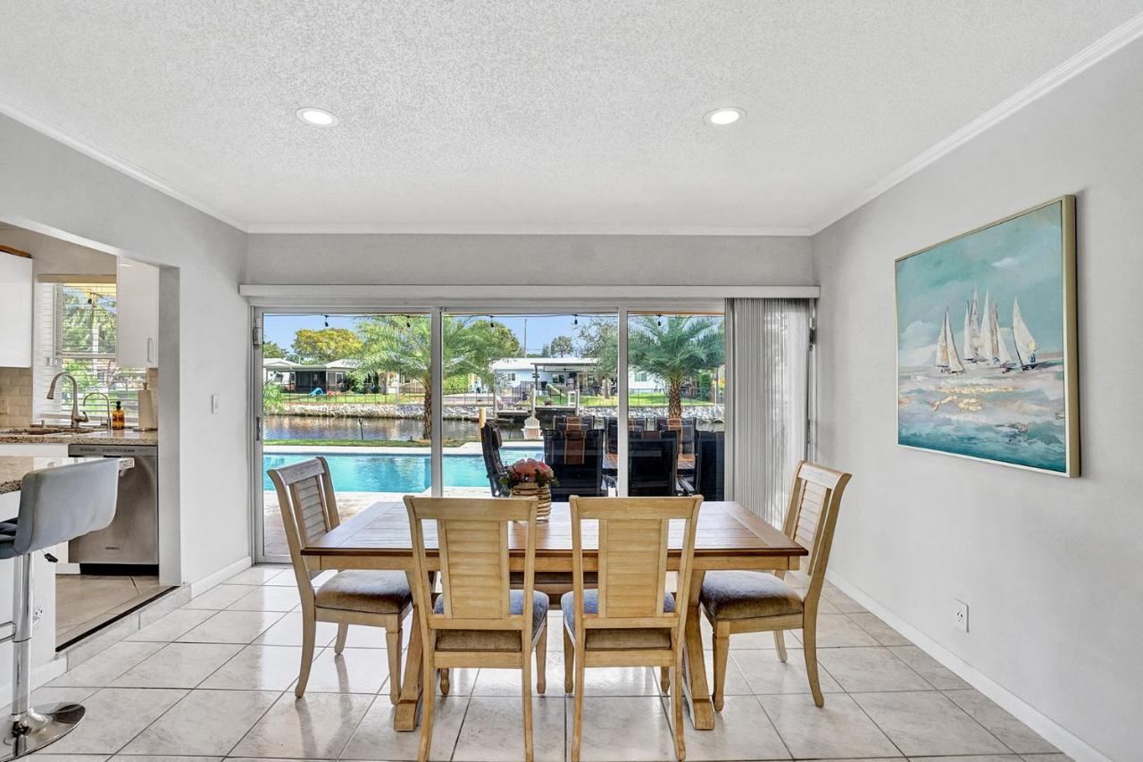 New! Waterfront Heated Pool & Jacuzzi 2 Mi To Beach - Fishing Pier Relaxing Spa & Hammock Fort Lauderdale Zewnętrze zdjęcie