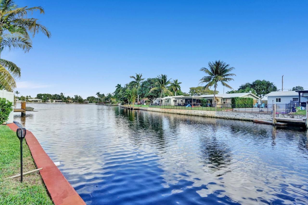 New! Waterfront Heated Pool & Jacuzzi 2 Mi To Beach - Fishing Pier Relaxing Spa & Hammock Fort Lauderdale Zewnętrze zdjęcie